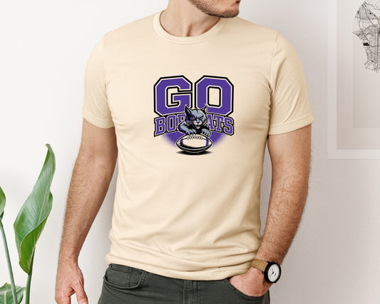 15 Bobcats Football Shirt Sports Graphic T-Shirt