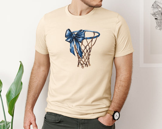 Blue Ribbon Basketball Hoop Mama 2 Graphic T-Shirt