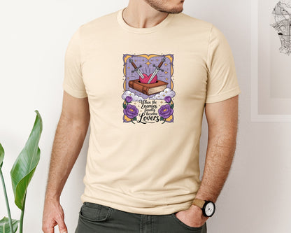 brand:Bella Canvas|color:Soft Cream|Enemies To Lovers Fantasy Graphic T-Shirt