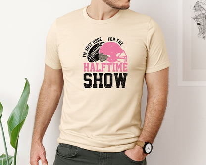 brand:Bella Canvas|color:Soft Cream|Halftime Show Funny Football 2 Graphic T-Shirt