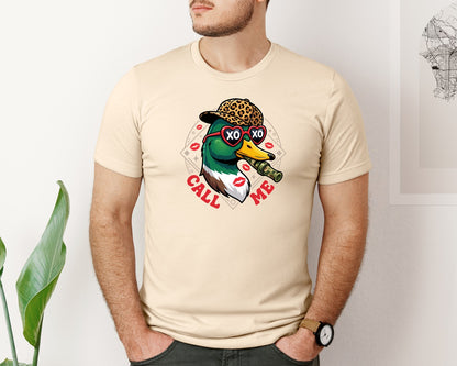 brand:Bella Canvas|color:Soft Cream|Valentines Day Duck Hunting 2 Graphic T-Shirt