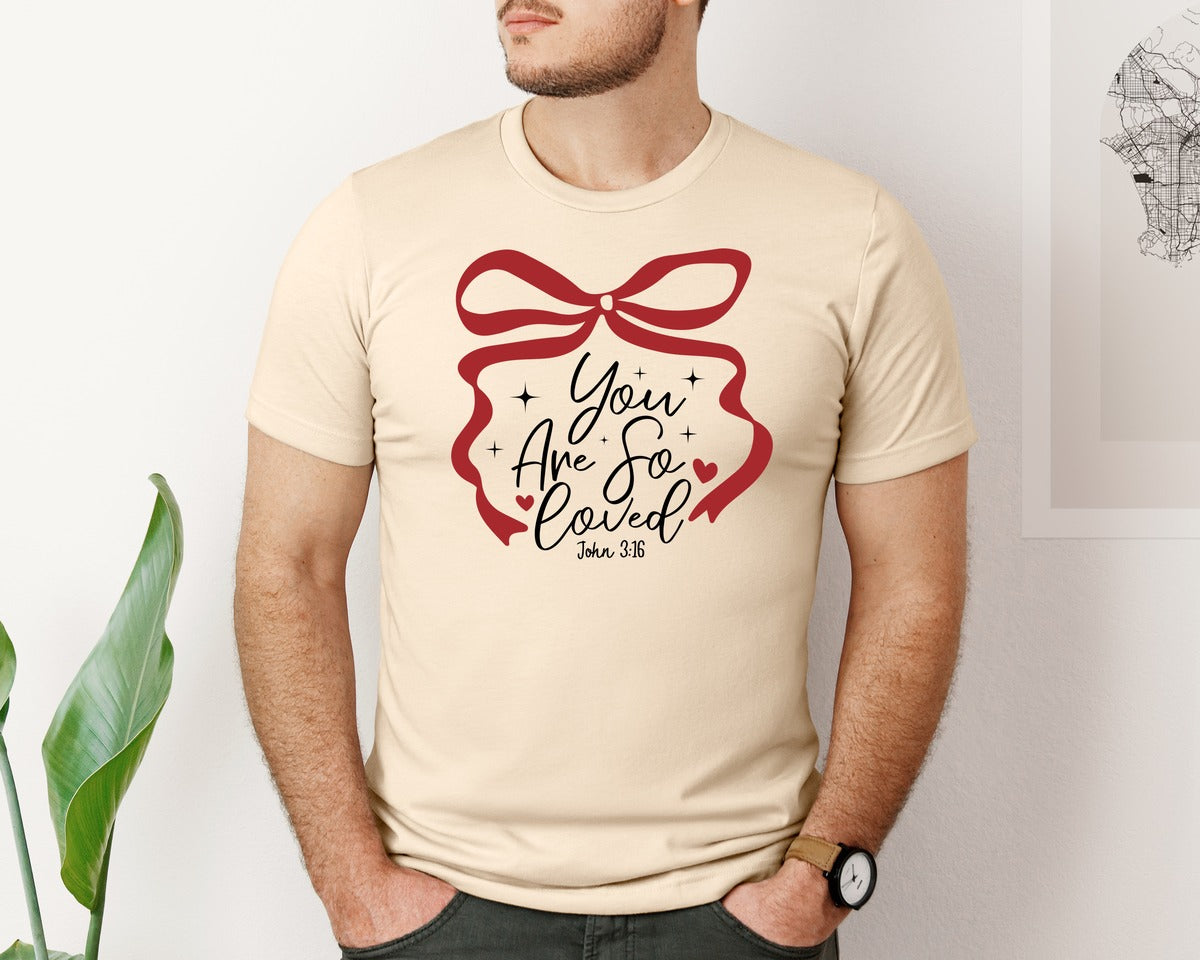 brand:Bella Canvas|color:Soft Cream|You Are So Loved John 316 Graphic T-Shirt
