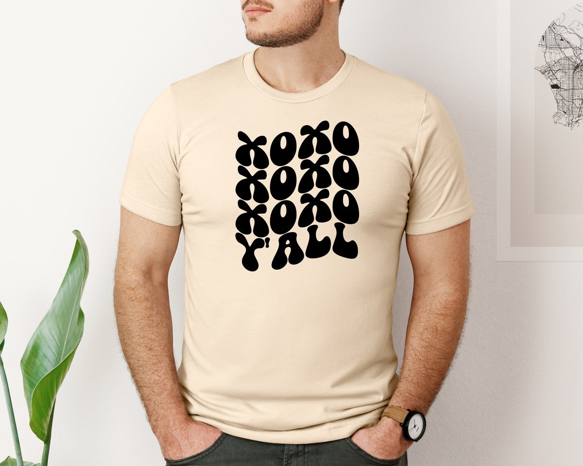 brand:Bella Canvas|color:Soft Cream|Xoxo Yall 77 Graphic T-Shirt