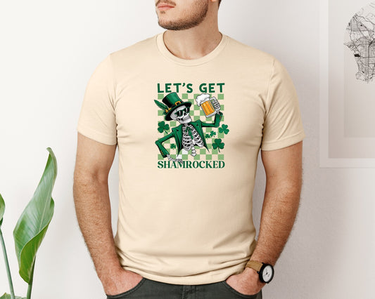 St Patricks Day Irish Skeleton Beer 7 Graphic T-Shirt