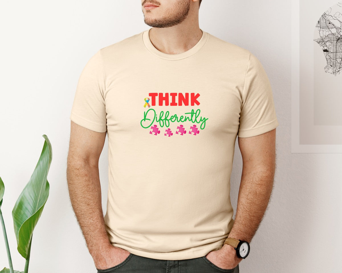 brand:Bella Canvas|color:Soft Cream|Autism Quotes 12 Graphic T-Shirt