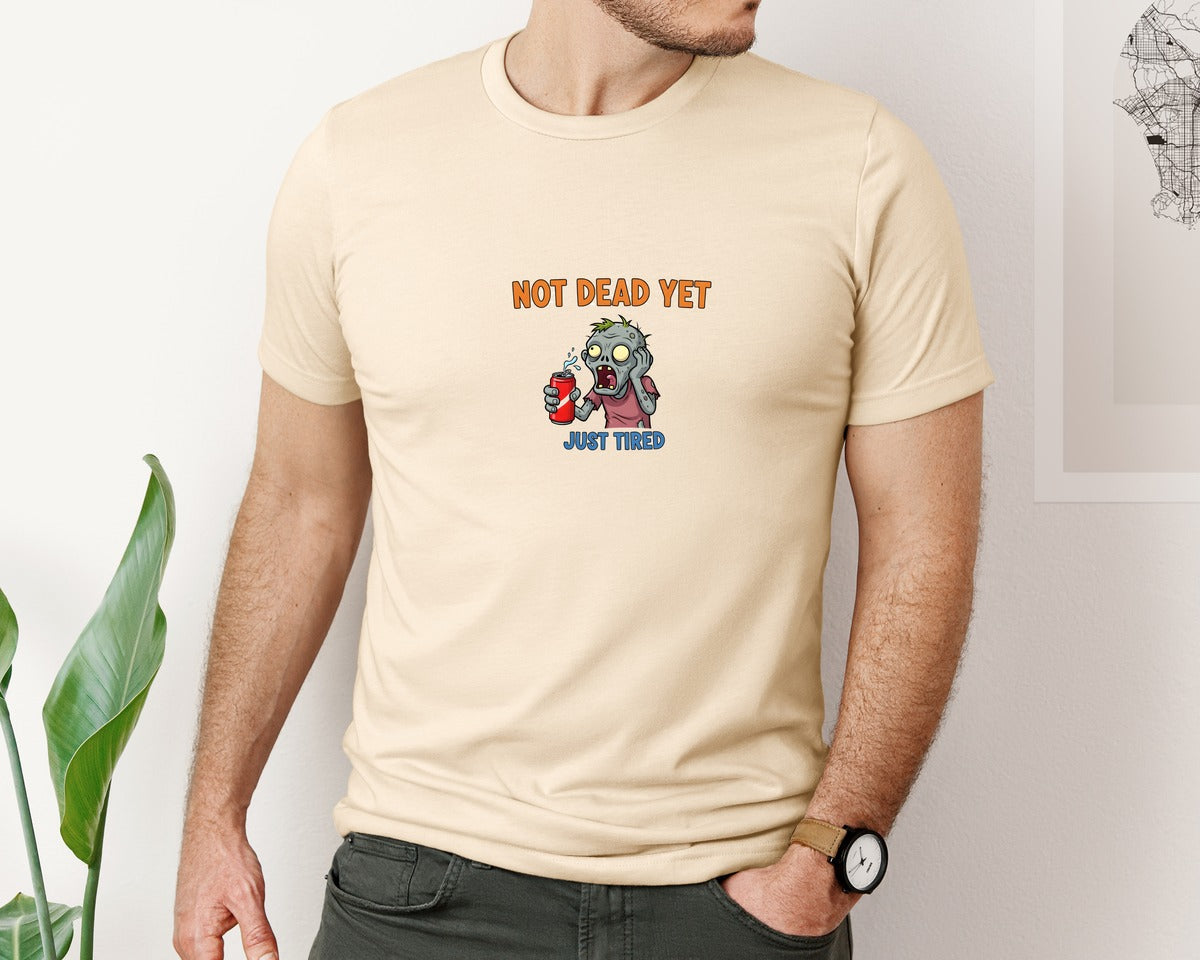 brand:Bella Canvas|color:Soft Cream|Zombies Energy Drink Graphic T-Shirt