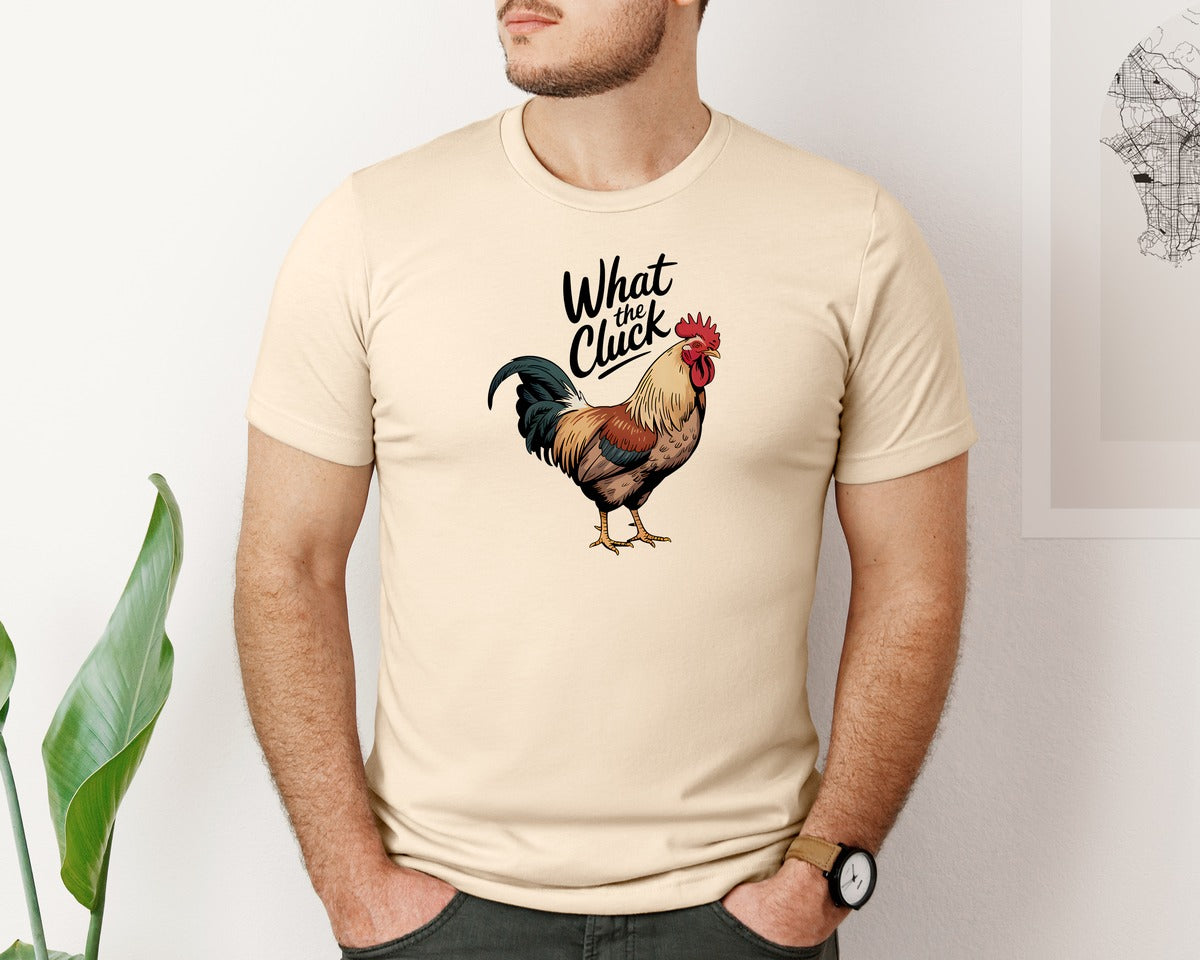brand:Bella Canvas|color:Soft Cream|Funny Chicken Shirt Graphic T-Shirt
