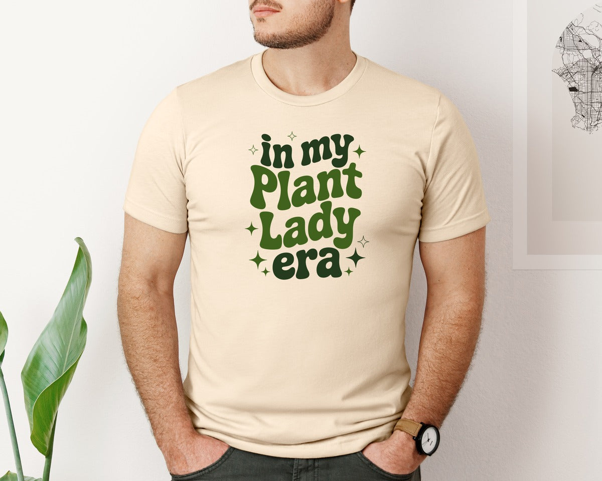 brand:Bella Canvas|color:Soft Cream|In My Plant Lady Era Shirt Graphic T-Shirt