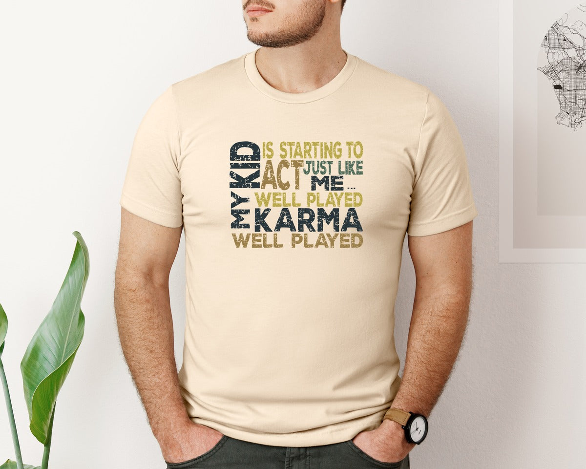 brand:Bella Canvas|color:Soft Cream|Karma 10 Designs Graphic T-Shirt