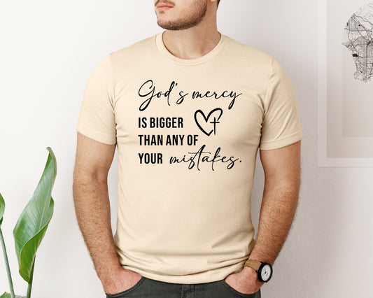 God Is Bigger Design Christian Graphic T-Shirt