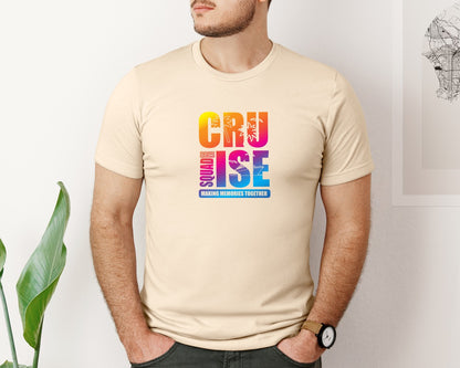brand:Bella Canvas|color:Soft Cream|Cruise Squad 2025 Svgfamily Cruise Trip 2 Graphic T-Shirt