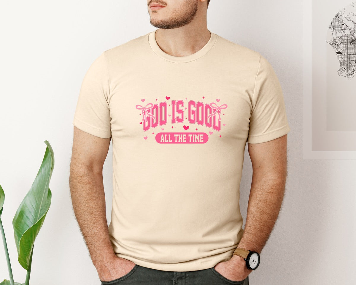 brand:Bella Canvas|color:Soft Cream|Coquette Valentines Day Checkered Graphic T-Shirt