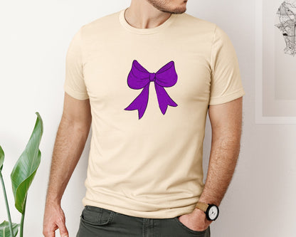 brand:Bella Canvas|color:Soft Cream|School Spirit Bows Graphic T-Shirt