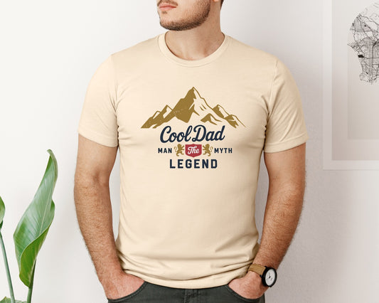 Cool Dad The Man Myth Legend Graphic T-Shirt