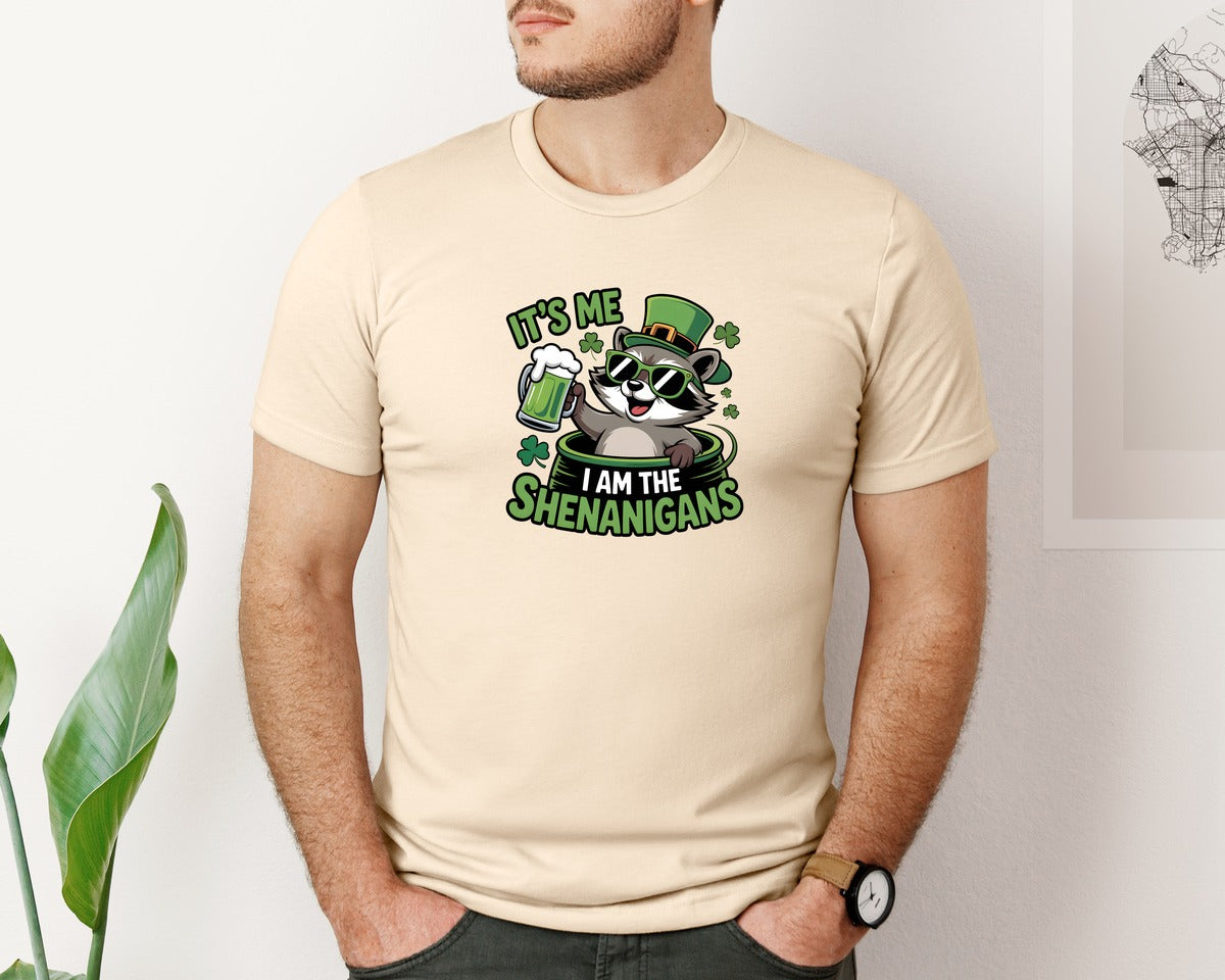 brand:Bella Canvas|color:Soft Cream|Its Me I Am The Shenanigans Graphic T-Shirt