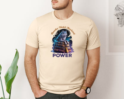 brand:Bella Canvas|color:Soft Cream|Fantasy Book Graphic T-Shirt