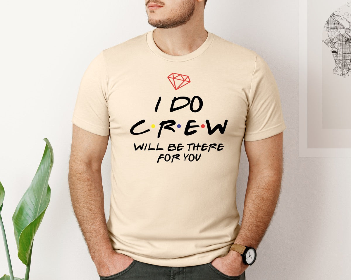 brand:Bella Canvas|color:Soft Cream|I Do Crew Bride Bachelorette Hen Party Graphic T-Shirt