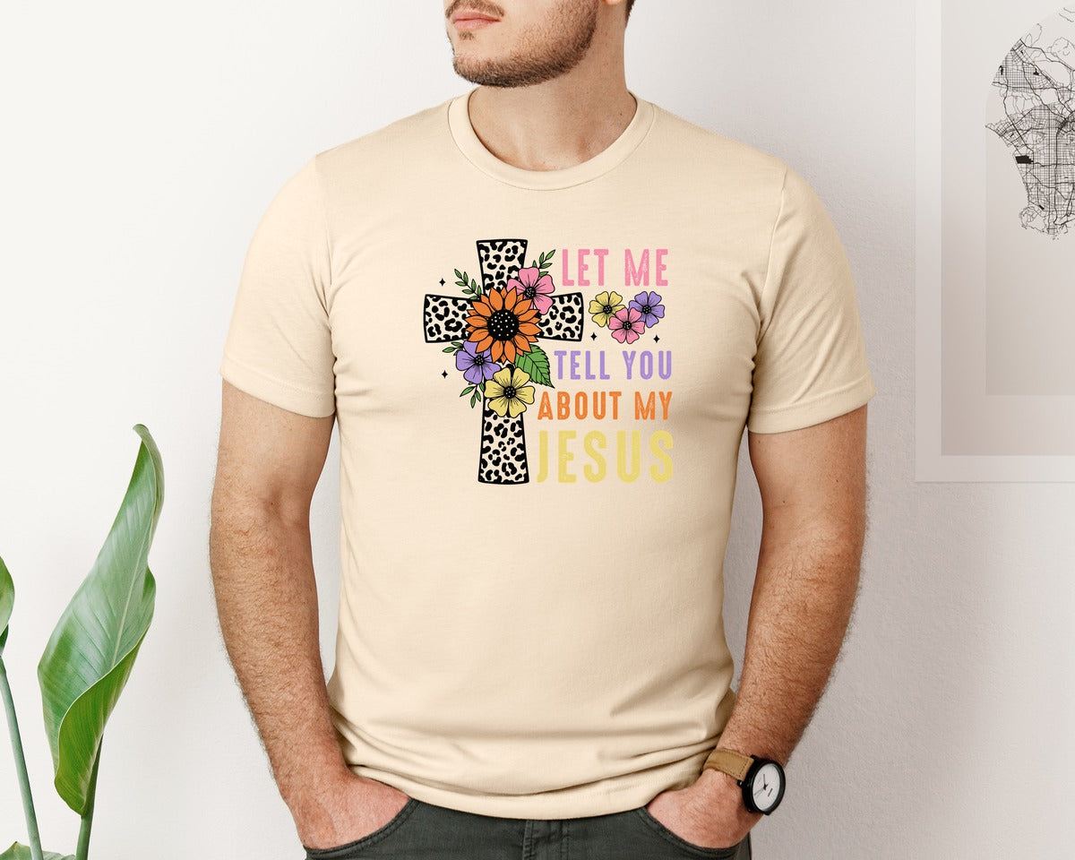 brand:Bella Canvas|color:Soft Cream|Christian Christmas Graphic T-Shirt