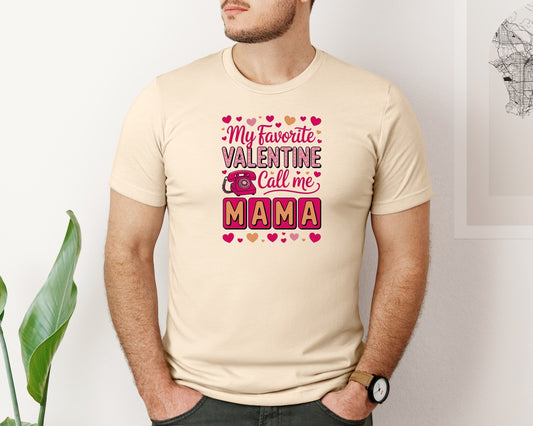 Mama Valentine Valentines Graphic T-Shirt