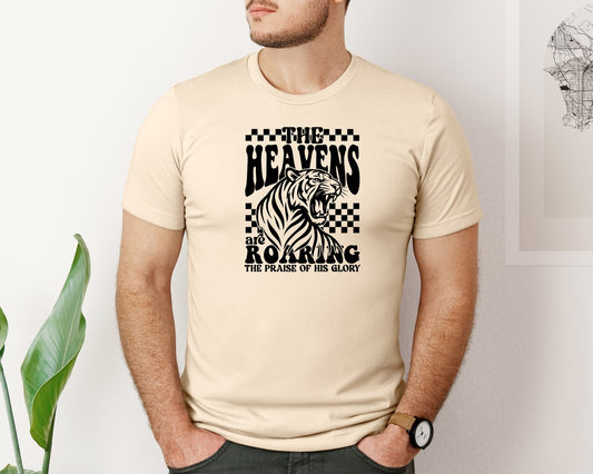 The Heavens Are Roaring Bible Verse Graphic T-Shirt