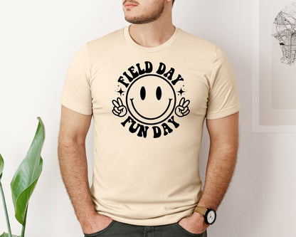 brand:Bella Canvas|color:Soft Cream|Field Day Fun Day Field Day Graphic T-Shirt