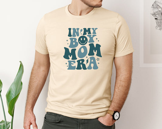 In My Boy Mom Retro Boy Mama Graphic T-Shirt