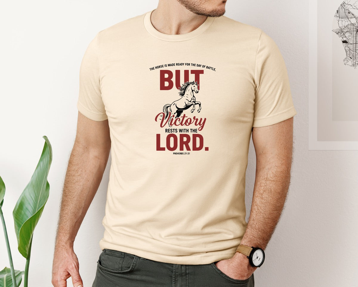brand:Bella Canvas|color:Soft Cream|The Horse Is Made Ready For The Day Graphic T-Shirt