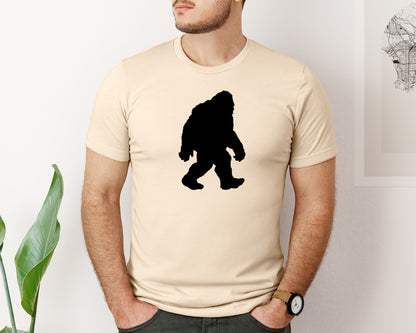 brand:Bella Canvas|color:Soft Cream|Bigfoot Sasquatch Figure Design Graphic T-Shirt