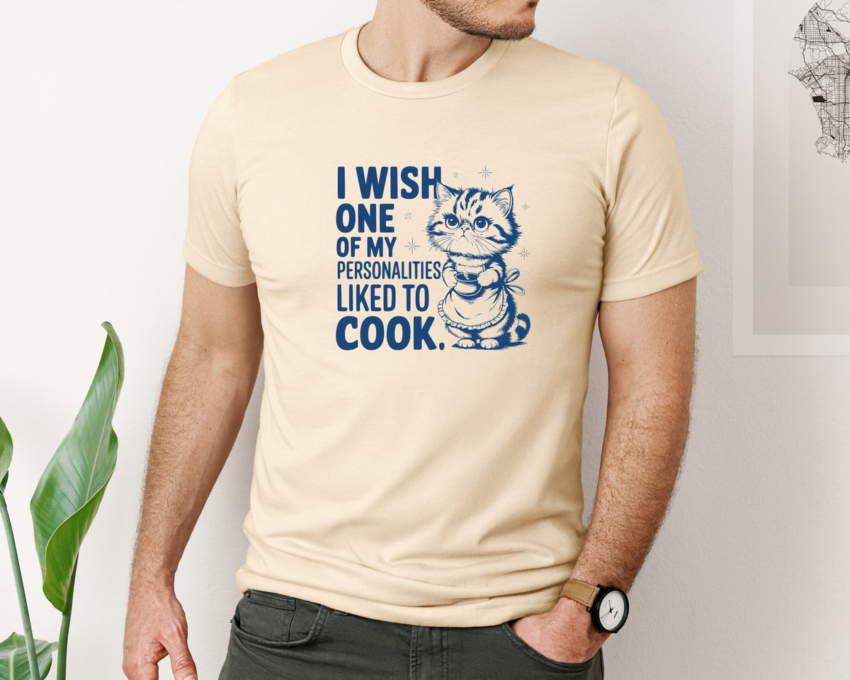 brand:Bella Canvas|color:Soft Cream|I Wish One Of My Personalities Liked 2 Graphic T-Shirt