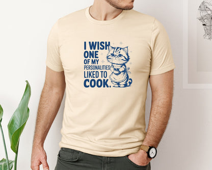 brand:Bella Canvas|color:Soft Cream|I Wish One Of My Personalities Liked 2 Graphic T-Shirt