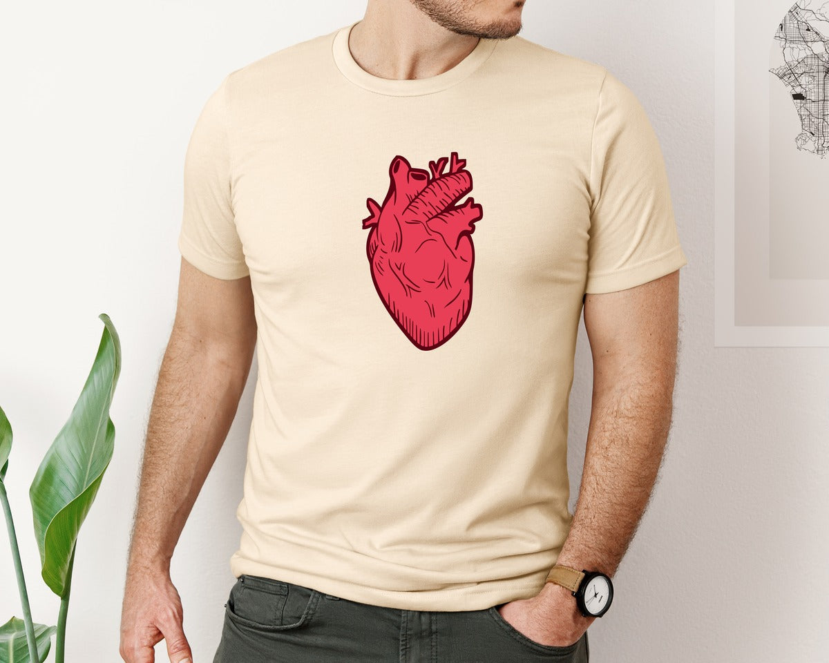 brand:Bella Canvas|color:Soft Cream|Emo Valentine Element Graphic T-Shirt