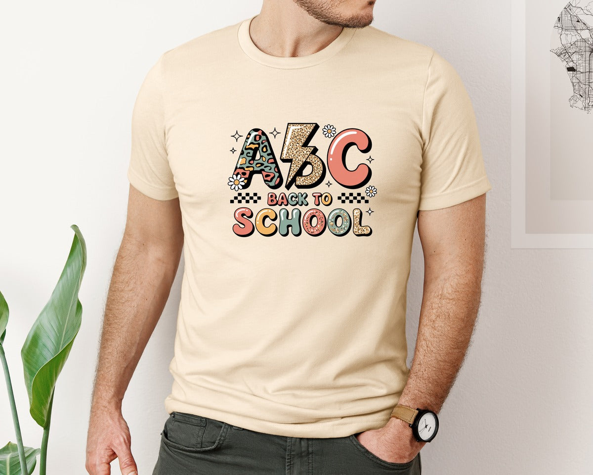 brand:Bella Canvas|color:Soft Cream|Back To School 5 Graphic T-Shirt
