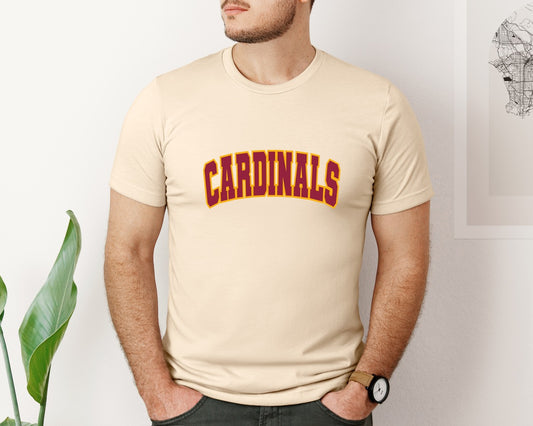 Cardinals Curved Varsity Graphic T-Shirt