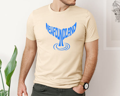 brand:Bella Canvas|color:Soft Cream|Newfoundland Word Art Heart Graphic T-Shirt