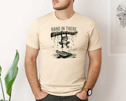 brand:Bella Canvas|color:Soft Cream|Hang In There It Gets Worse Funny S Graphic T-Shirt