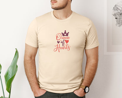 brand:Bella Canvas|color:Soft Cream|Queen Of Hearts Design 12 Graphic T-Shirt
