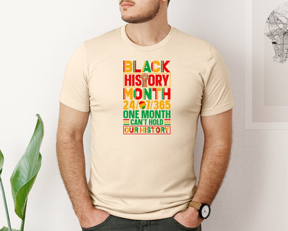 brand:Bella Canvas|color:Soft Cream|Power Black History Month T Shirt Graphic T-Shirt