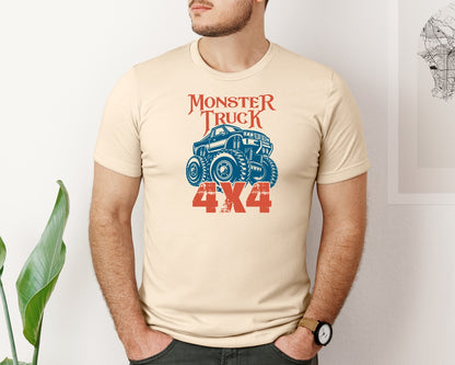 brand:Bella Canvas|color:Soft Cream|Monster Truck T Shirt Design 5 Graphic T-Shirt