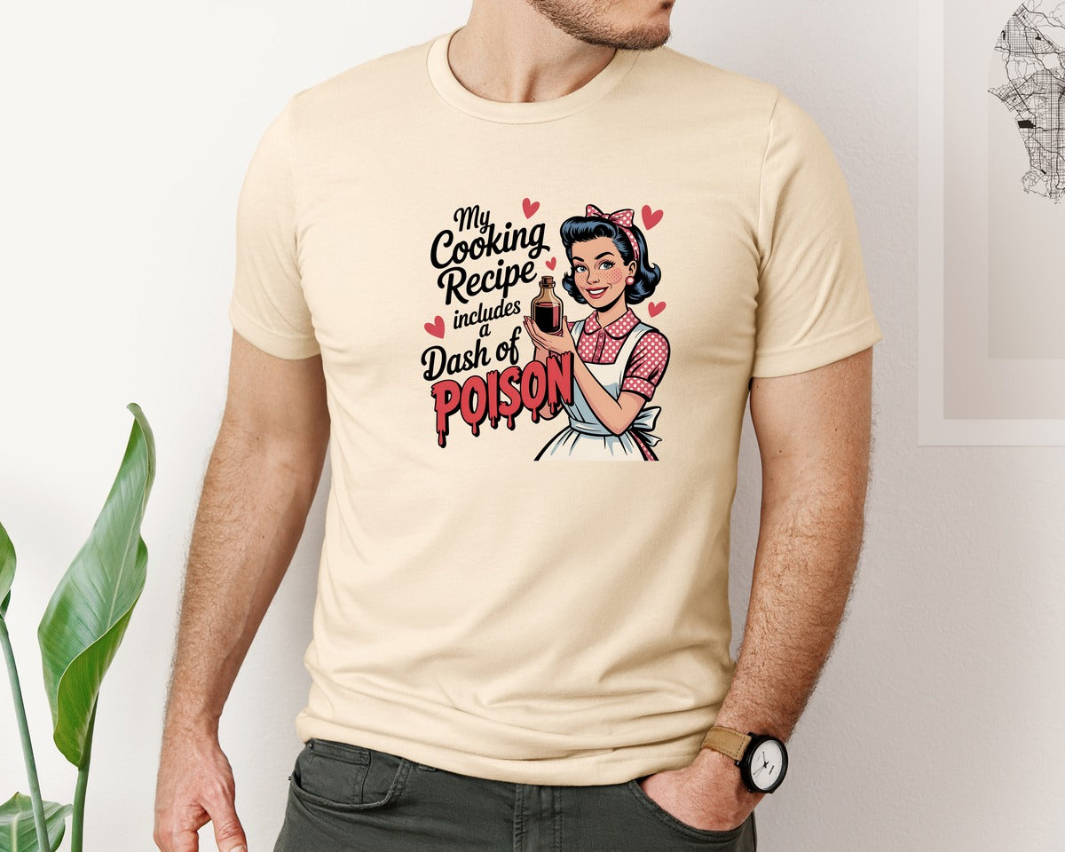 brand:Bella Canvas|color:Soft Cream|Retro Housewife 3 Graphic T-Shirt