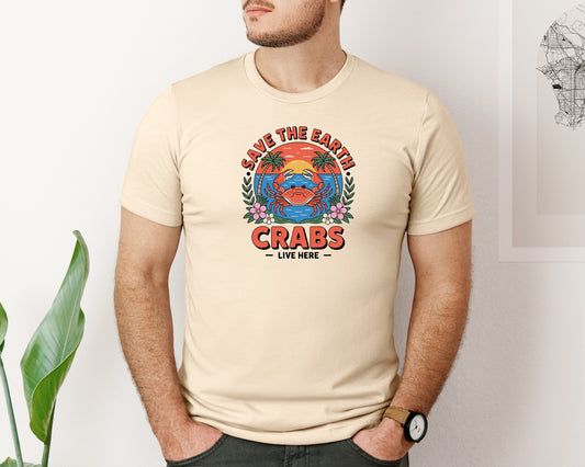 Tropical Sunset And Marine Wildlife Graphic T-Shirt