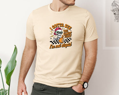 brand:Bella Canvas|color:Soft Cream|I Gotta See The Candy First Humorous Graphic T-Shirt