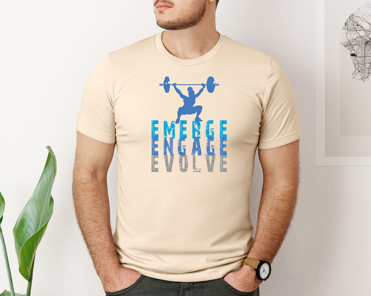 brand:Bella Canvas|color:Soft Cream|Emerge Engage Evolve 2 Graphic T-Shirt