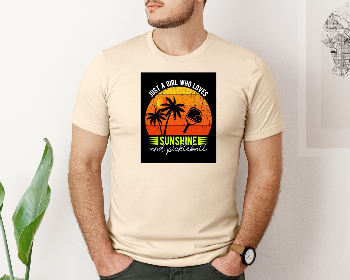 brand:Bella Canvas|color:Soft Cream|Pickleball Funny Retro Vintage T Shirt 3 Graphic T-Shirt