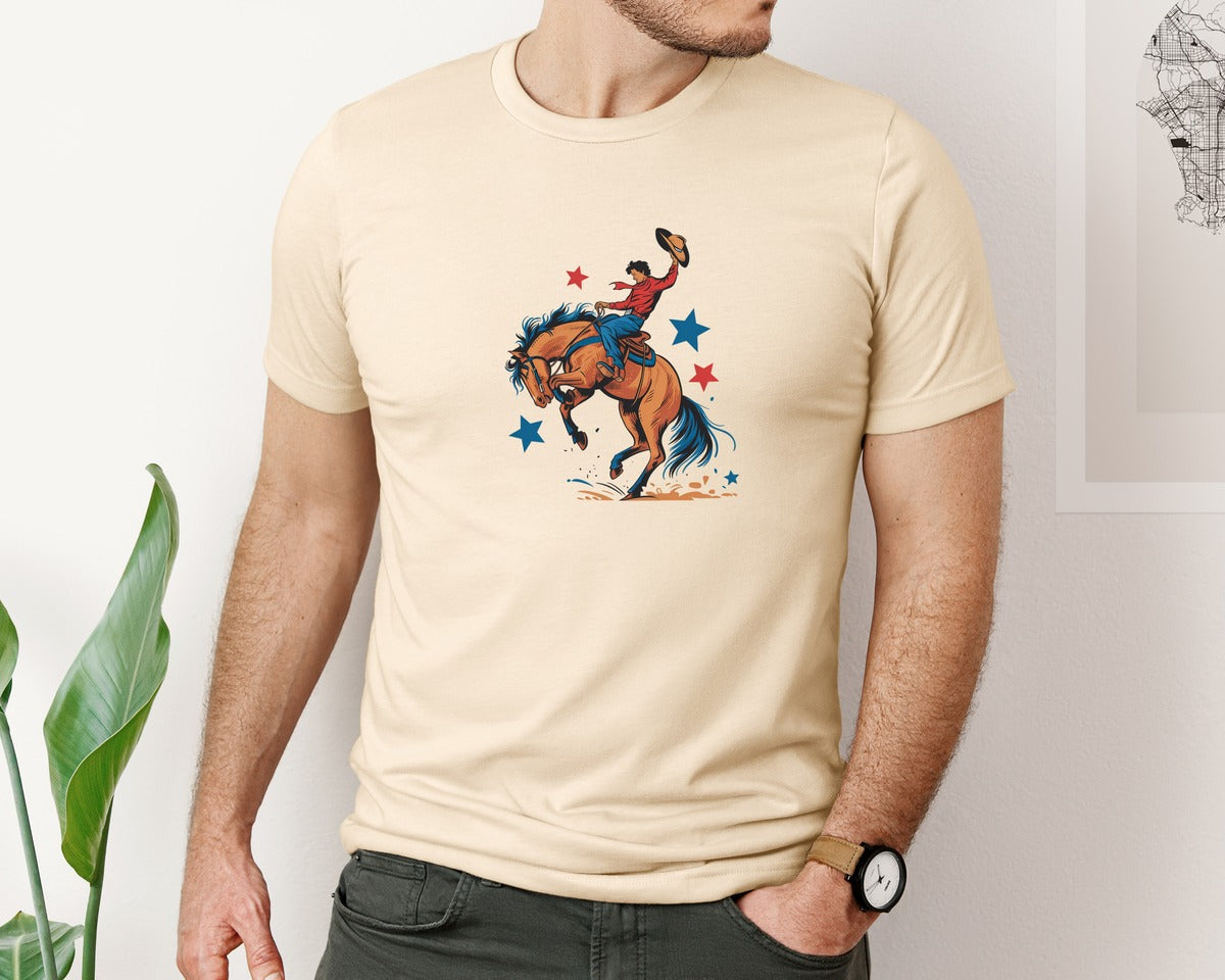 brand:Bella Canvas|color:Soft Cream|Rodeo Spirit Graphic T-Shirt