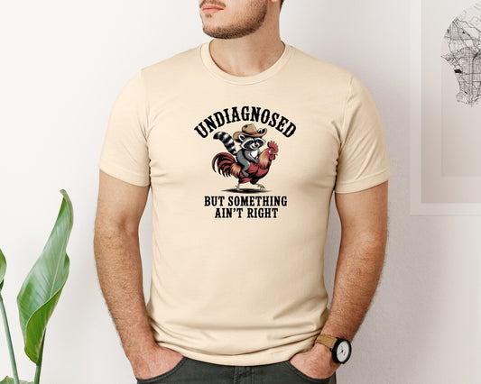 Undiagnosed But Something Raccoon Graphic T-Shirt