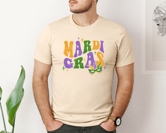 Retro Mardi Gras 2 Graphic T-Shirt