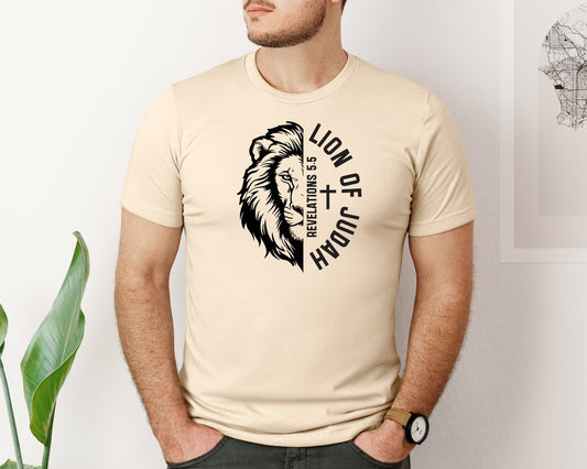 Lion Of Judah Christian Design Graphic T-Shirt