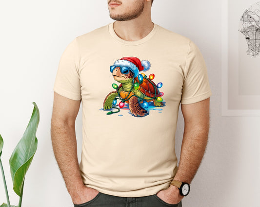 Christmas Turtle 9 Graphic T-Shirt