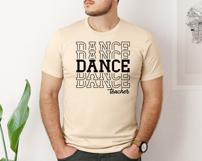 brand:Bella Canvas|color:Soft Cream|Dance Teacher Dance Teacher Graphic T-Shirt