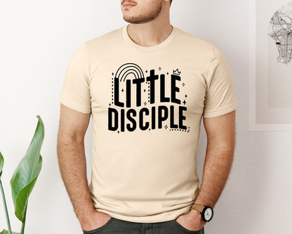 brand:Bella Canvas|color:Soft Cream|Retro Little Disciple Tshirt Kids Graphic T-Shirt